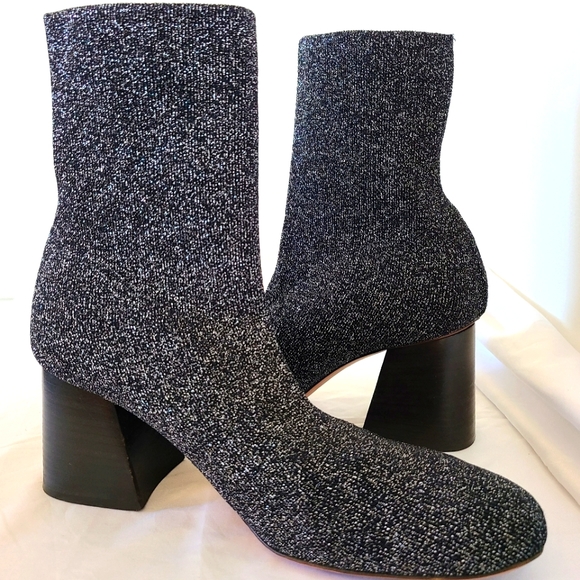 CÉLINE - Soft ballerina knitted sock ankle boots. - Picture 7 of 16